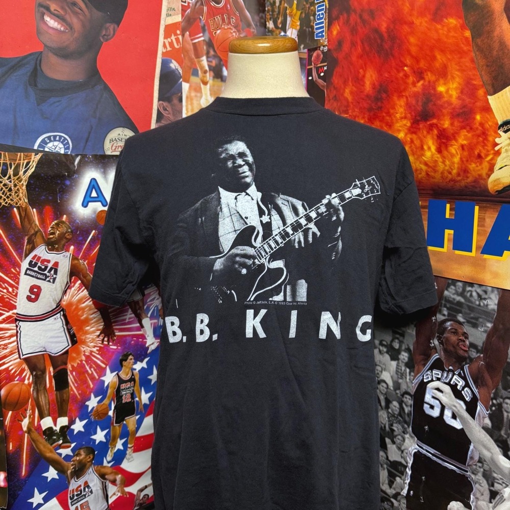 Vintage B.B. King Gear Inc Single Stitch T Shirt 1993 Rare Blues Music Sz Large